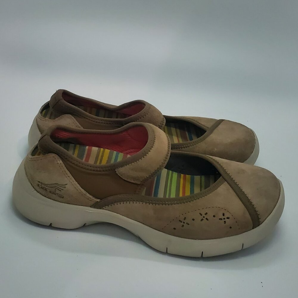 Dansko Emmy Mary-Jane Suede Mocha Women's Sz 38